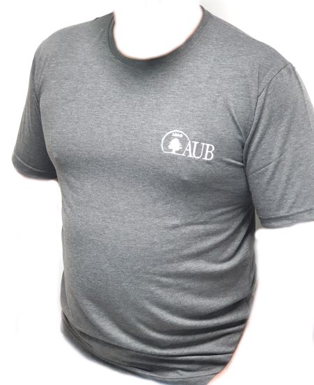 AUB T-SHIRT ROUND NECK SHORT SLEEVES | CHARCOAL | S