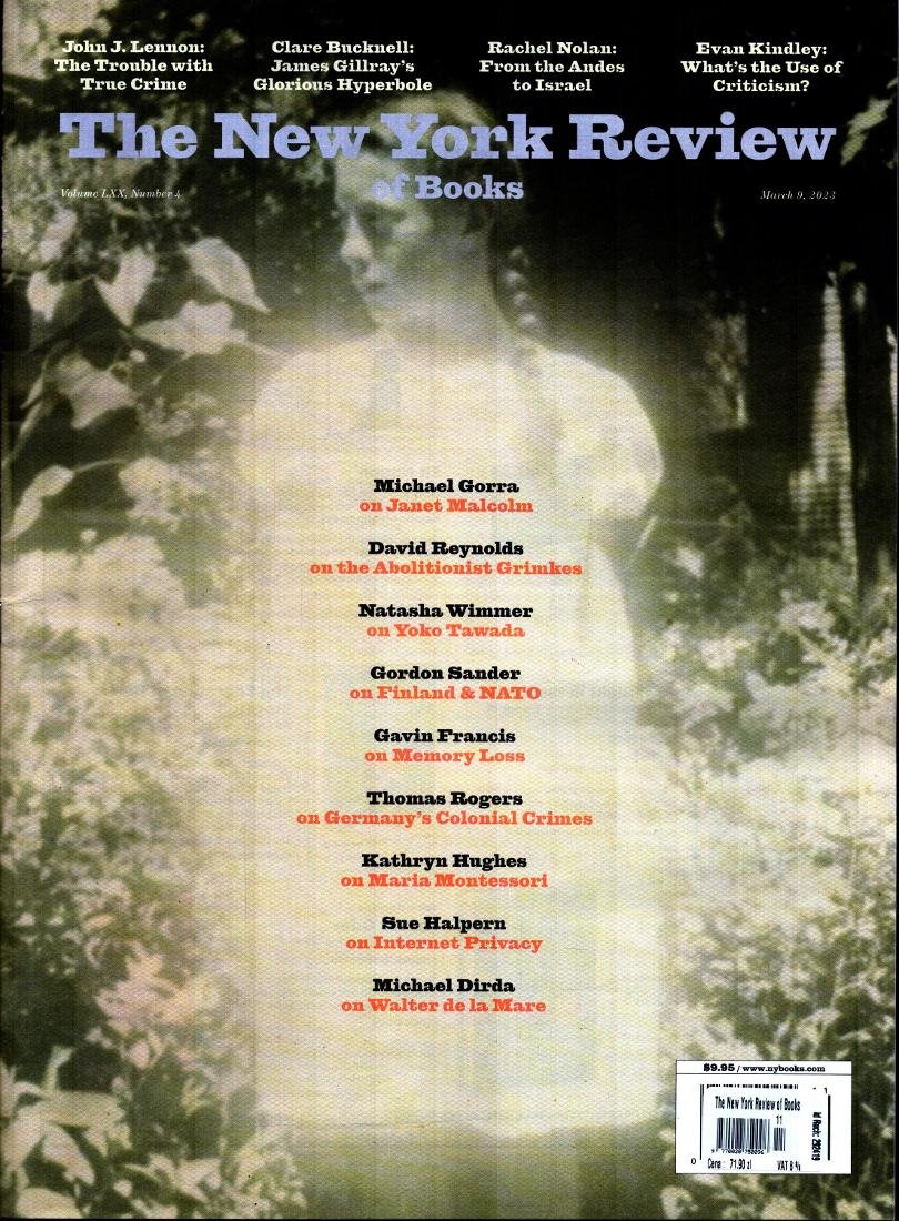 THE NEW YORK REVIEW OF BOOKS ISSUE OF 13/01/2022