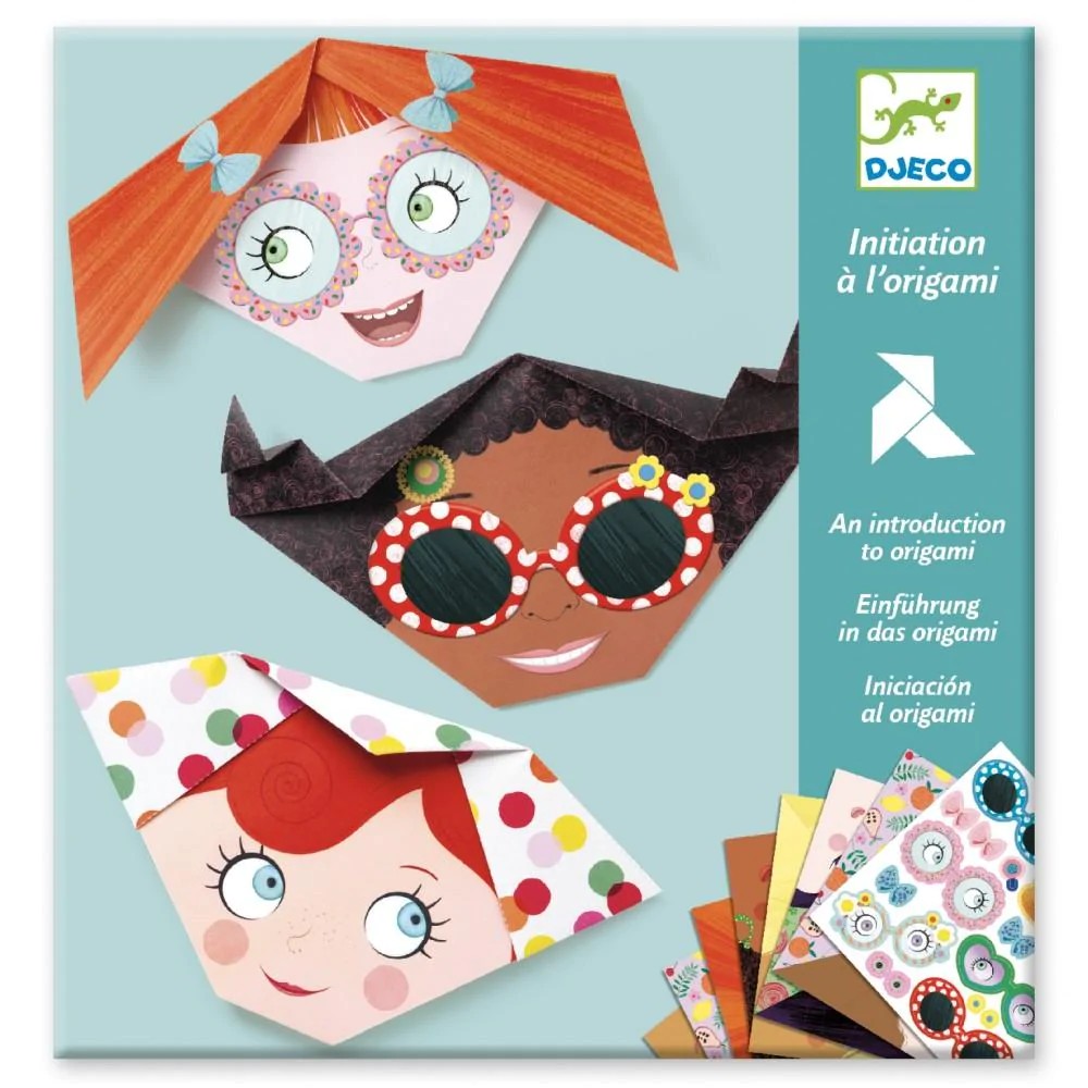 Djeco Origami Pretty Faces 20X20cm 24 Sheets/Pack