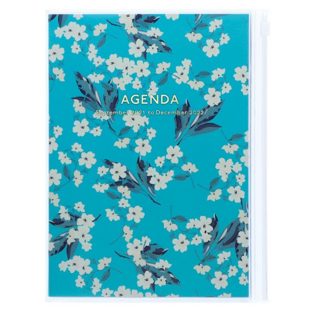 2022 Diary A5 Flower / Turquoise