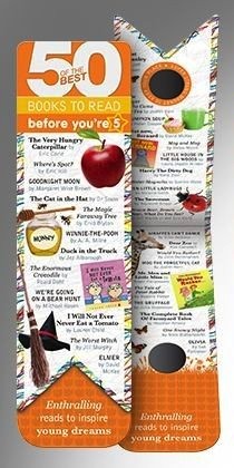50 Of The Best Books Bookmark - Before You are 5