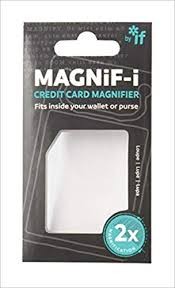 MAGNIF -ICREDIT CARD MAGNIFIER
