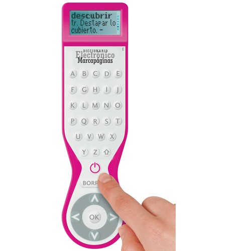 Electronic Dictionary Bookmark Spanish Monolingual Pink