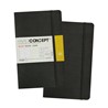 Paper Concept Notebook Soft Cover Lined A5 96Sh W/Elastic Black