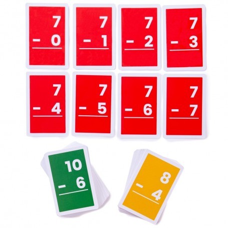FLASHCARDS - SUBTRACTION 1-10 (10)
