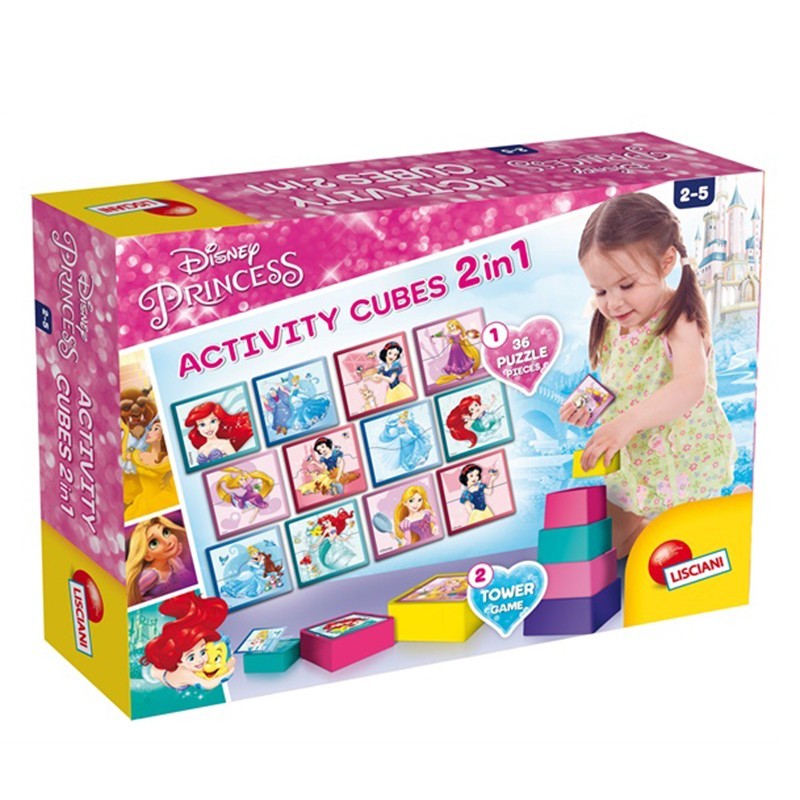 Wd Princess- Activity Cubes 2 In 1