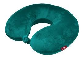 Memory Foam Travel Pillow Turquoise