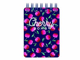 Mini Spiral Notebook - Cherry Bomb