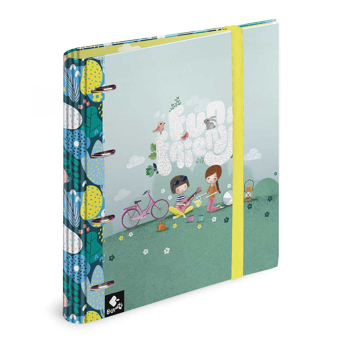 FRIENDS RINGBINDER 4 RINGS WITH ELASTIC 26.5X32X4.5CM