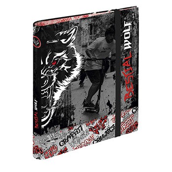 BESTIAL WOLF RINGBINDER WITH RUBBER