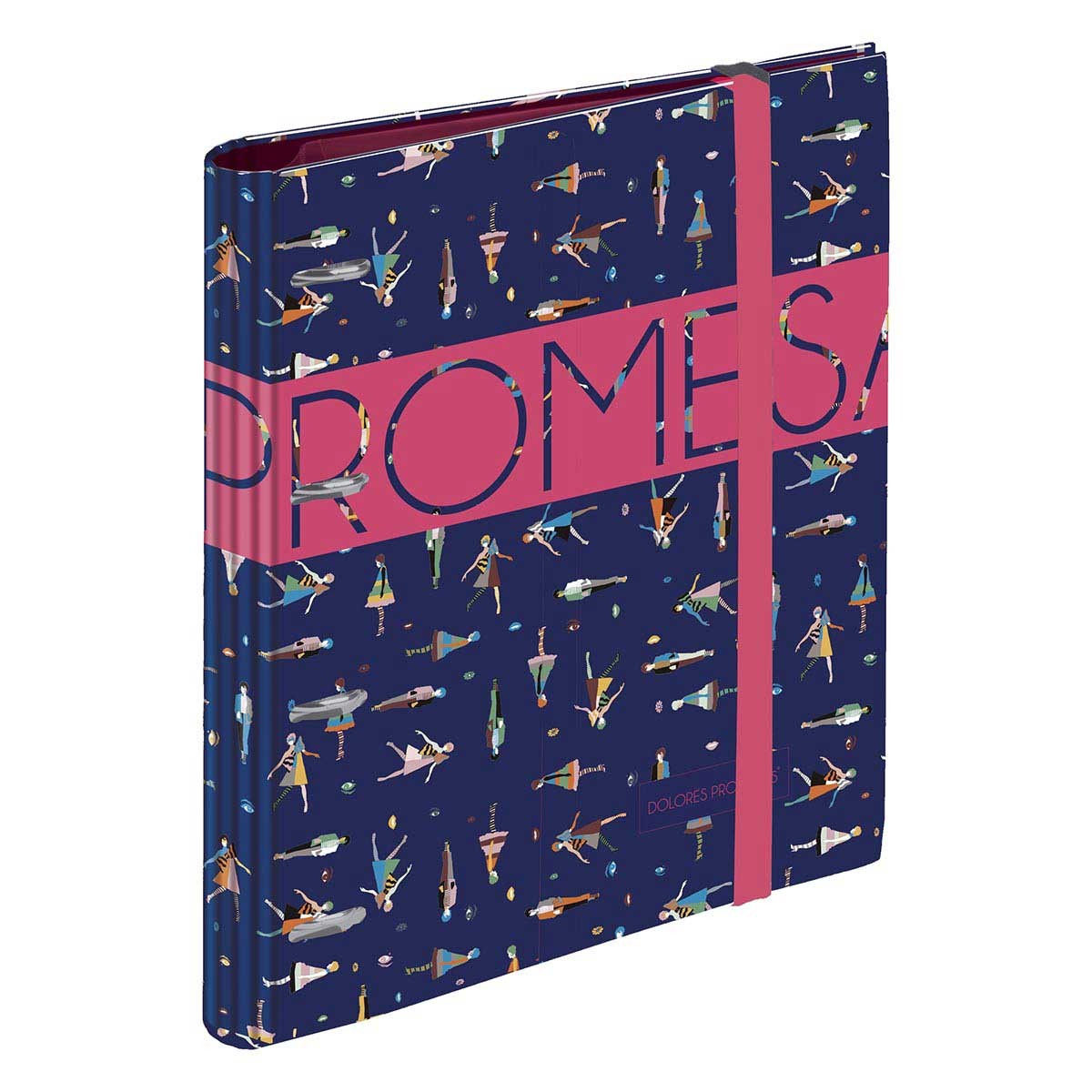 DOLORES PROMESAS RINGBINDER 4 RINGS WITH ELASTIC 26.5X32X4.5CM