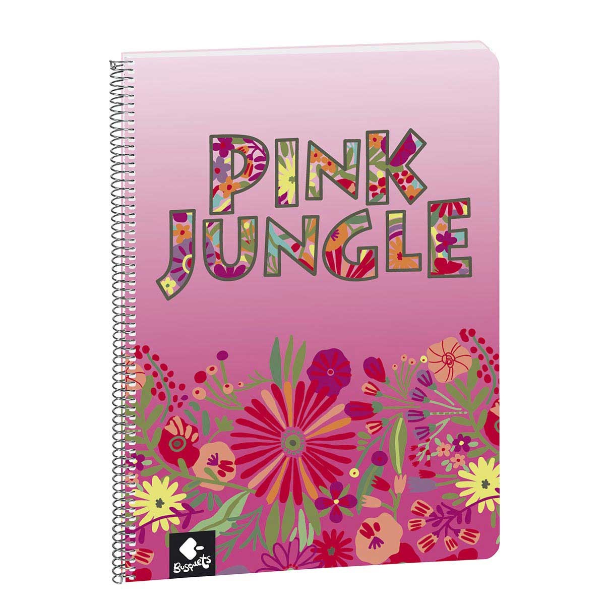 PINK JUNGLE NOTE BOOK A4 LINED 80 SHEETS