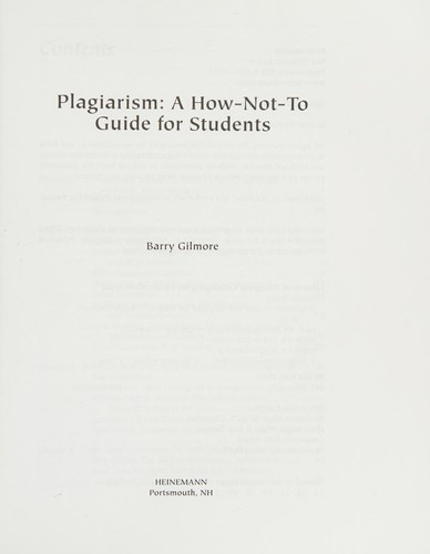 Plagiarism: A How-Not-To Guide For Students