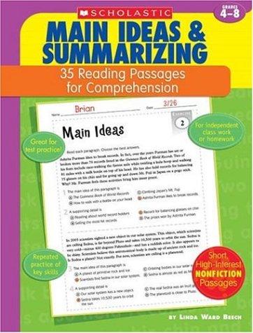 Main Ideas & Summarizing: 35 Reading Passages For Comprehension