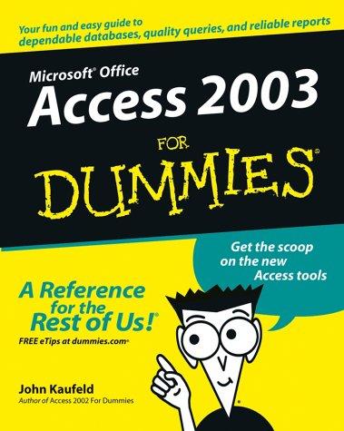 Access 2003 For Dummies