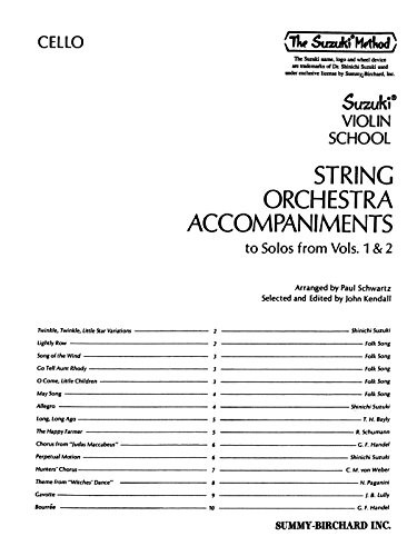 String Orchestra Accompaniments To Solos From Volumes 1 & 2