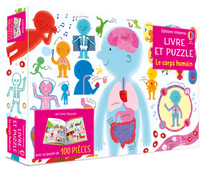 Le corps humain - Un livre cartonné et 1 puzzle de 100 pièces