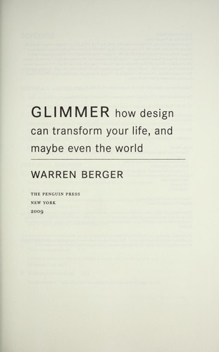 Glimmer: How Design Can Transform Your Life, And Maybe Even The World