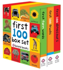 First 100 Box Set (3 board books: Farm Words, Dinosaurs, Trucks)