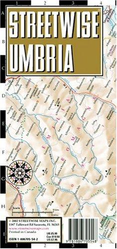 Streetwise Umbria Map - Laminated Road Map Of Umbria, Italy - Folding Pocket Size Travel Map