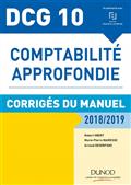 CAMPUS - COMPTABILITE APPROFONDIE DCG 10 CORRIGES DU MANUEL 9ED 2018-2019