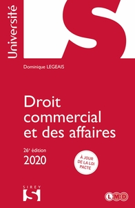 DROIT COMMERCIAL ET DES AFFAIRES 2020 - 26E ED.