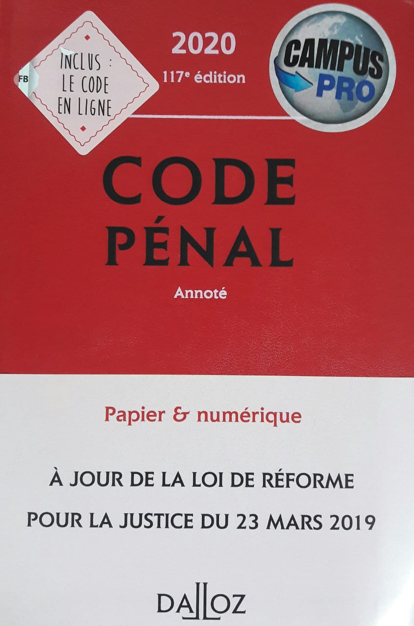 CAMPUS - CODE PENAL 2020 ANNOTE