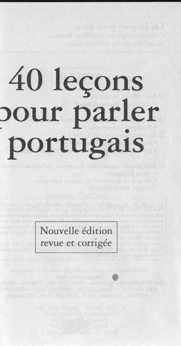 40 Leçons Pour Parler Portugais
