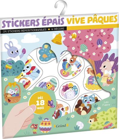 Stickers epais - Vive Paques