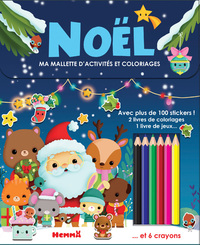 Noël - Ma mallette d’activités et coloriages avec 6 crayons